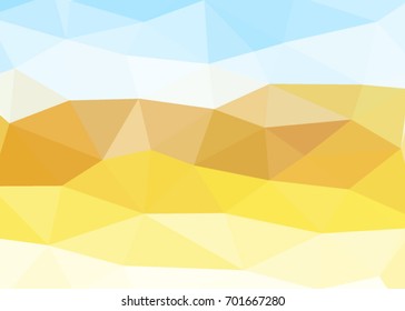 Orange abstract illustration template for card, banner,  background. Metal Background with reflection. Business idea background. Illustration of autumn background. Orange element.Autumn Idea template