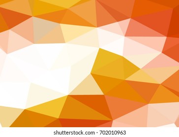 Orange abstract illustration template for card, banner,  background. Metal Background with reflection. Business idea background. Illustration of autumn background. Orange element.Autumn Idea template