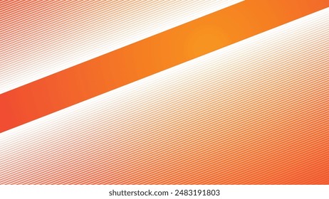 Orange abstract line background for backdrop or wallpaper