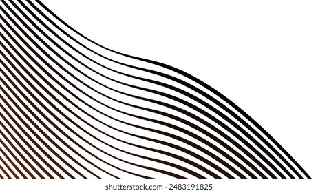 Orange abstract line background for backdrop or wallpaper