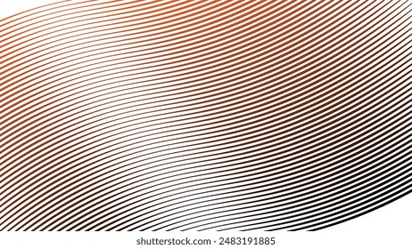 Orange abstract line background for backdrop or wallpaper