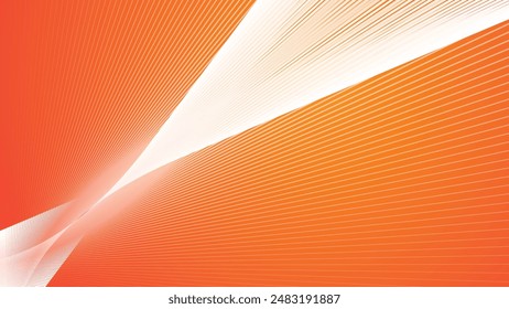 Orange abstract line background for backdrop or wallpaper