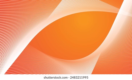 Orange abstract line background for backdrop or wallpaper