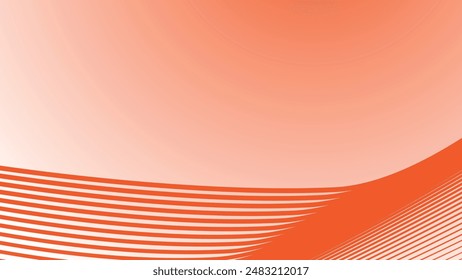 Orange abstract line background for backdrop or wallpaper