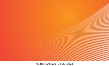 Orange abstract line background for backdrop or wallpaper
