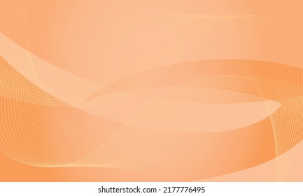 orange abstract line effect vector background