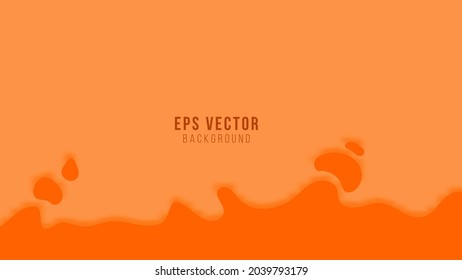 Orange abstract liquid background. can use for poster, business banner, flyer, advertisement, brochure, catalog, web, site, website, presentation, book cover, leaflet, pamphlet backgrounds