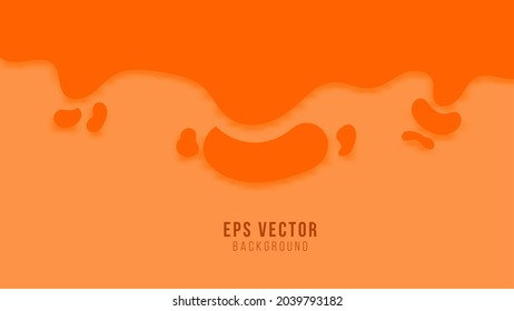 Orange abstract liquid background. can use for poster, business banner, flyer, advertisement, brochure, catalog, web, site, website, presentation, book cover, leaflet, pamphlet backgrounds