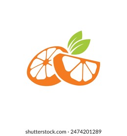 orange abstract logo modern style