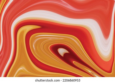 orange Abstract Marble acid effect background