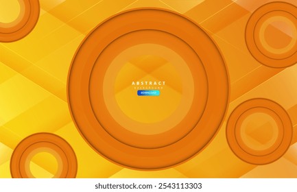 Vector de diseño de textura de líneas diagonales de fondo moderno abstracto naranja. Líneas de círculos diagonales degradados modernos.