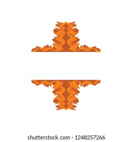 Orange abstract ornament