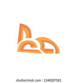Orange abstract ornament