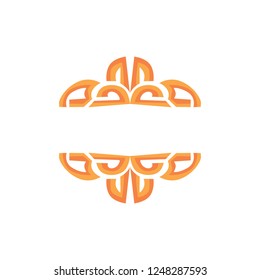 Orange abstract ornament