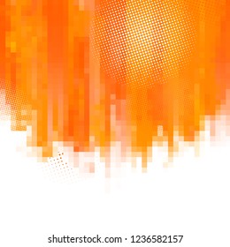 Orange Abstract Paint Splashes Illustration Vector Stock Vector