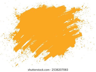 Plantilla de fondo de diseño de textura de pintura abstracta naranja. Diseño de pinceladas de pintura Grunge. Adecuado para portada, póster, Anuncio o página de presentación.