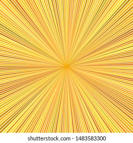 Orange abstract psychedelic star burst stripe background - vector exlosive graphic