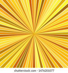 Orange abstract psychedelic starburst stripe background - vector exlosive illustration