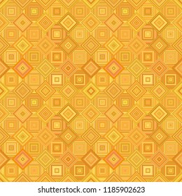 Orange abstract repeating diagonal square pattern - vector tile mosaic background graphic