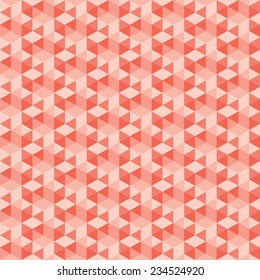 An orange abstract seamless geomtetric pattern