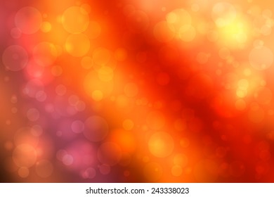 Orange abstract smooth blur background with lights over it.