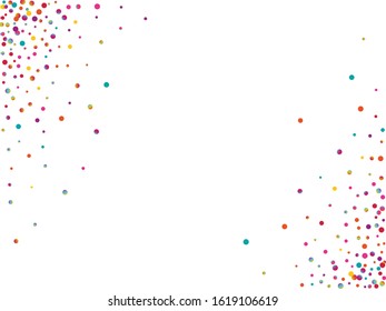 Orange Abstract Splash Design. Orange Transparent Dot Backdrop. Effect Texture. Invitation Rainbow Background.