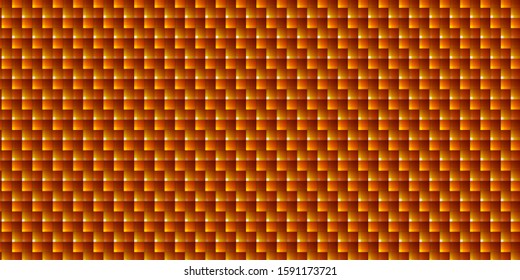 Orange abstract square geometric grid background Vector illustration