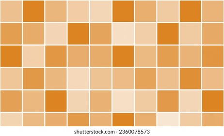 Orange abstract square mosaic background