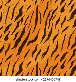 Orange abstract stripe pattern Tiger skin texture