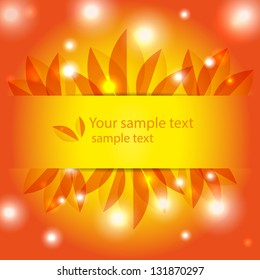 orange abstract sunny background