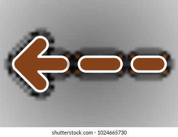 Orange abstract template for card or banner. Metal Background with waves and reflections. Business background, silver, illustration. Illustration of abstract background with a metallic element