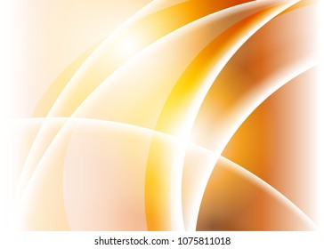Orange abstract template for card or banner. Metal Background with waves and reflections. Business background, silver, illustration. Illustration of abstract background with a metallic element