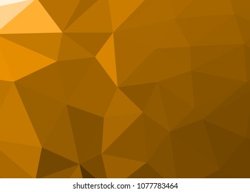 Orange abstract template for card or banner. Metal Background with waves and reflections. Business background, silver, illustration. Illustration of abstract background with a metallic element