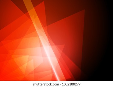 Orange abstract template for card or banner. Metal Background with waves and reflections. Business background, silver, illustration. Illustration of abstract background with a metallic element