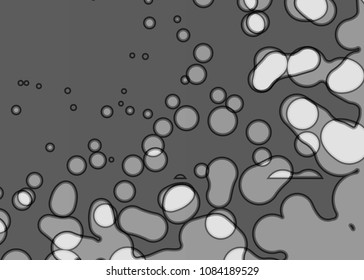 Orange abstract template for card or banner. Metal Background with waves and reflections. Business background, silver, illustration. Illustration of abstract background with a metallic element