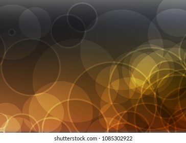 Orange abstract template for card or banner. Metal Background with waves and reflections. Business background, silver, illustration. Illustration of abstract background with a metallic element