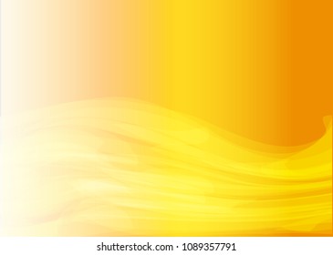 Orange abstract template for card or banner. Metal Background with waves and reflections. Business background, silver, illustration. Illustration of abstract background with a metallic element