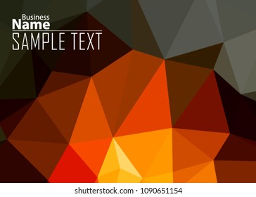 Orange abstract template for card or banner. Metal Background with waves and reflections. Business background, silver, illustration. Illustration of abstract background with a metallic element