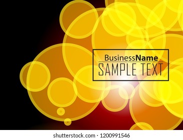 Orange abstract template for card or banner. Metal Background with waves and reflections. Business background, silver, illustration. Illustration of abstract background with a metallic element
