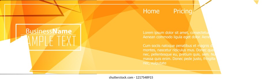 Orange abstract template for card or banner. Metal Background with waves and reflections. Business background, silver, illustration. Illustration of abstract background with a metallic element