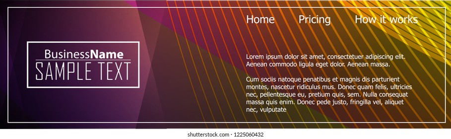 Orange abstract template for card or banner. Metal Background with waves and reflections. Business background, silver, illustration. Illustration of abstract background with a metallic element
