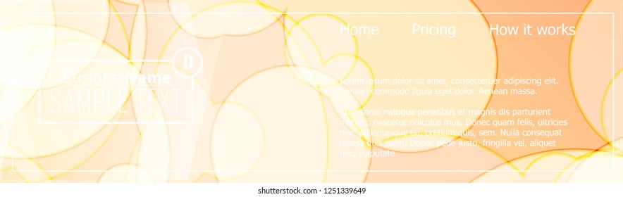 Orange abstract template for card or banner. Metal Background with waves and reflections. Business background, silver, illustration. Illustration of abstract background with a metallic element