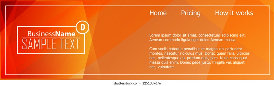Orange abstract template for card or banner. Metal Background with waves and reflections. Business background, silver, illustration. Illustration of abstract background with a metallic element