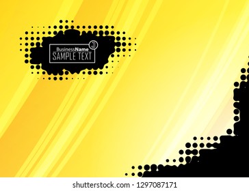 Orange abstract template for card or banner. Metal Background with waves and reflections. Business background, silver, illustration. Illustration of abstract background with a metallic element