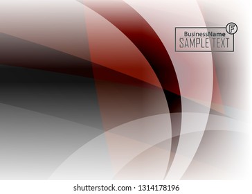 Orange abstract template for card or banner. Metal Background with waves and reflections. Business background, silver, illustration. Illustration of abstract background with a metallic element