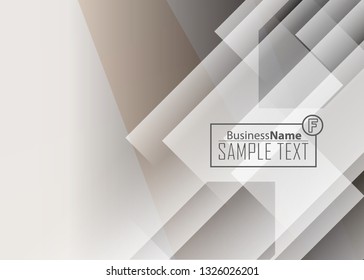 Orange abstract template for card or banner. Metal Background with waves and reflections. Business background, silver, illustration. Illustration of abstract background with a metallic element