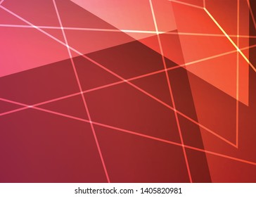 Orange abstract template for card or banner. Metal Background with waves and reflections. Business background, silver, illustration. Illustration of abstract background with a metallic element