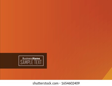 Orange abstract template for card or banner. Metal Background with waves and reflections. Business background, silver, illustration. Illustration of abstract background with a metallic element
