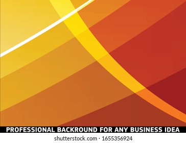 Orange abstract template for card or banner. Metal Background with waves and reflections. Business background, silver, illustration. Illustration of abstract background with a metallic element