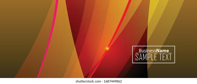 Orange abstrakte Vorlage für Karte oder Banner. Metallhintergrund mit Wellen und Reflexionen. Hintergrund, Silber, Illustration. Illustration abstrakter Hintergrund mit metallischem Element